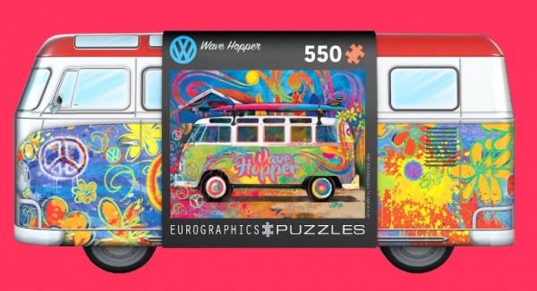 Puzzel 550 Teile " Hippi Bus" Motiv