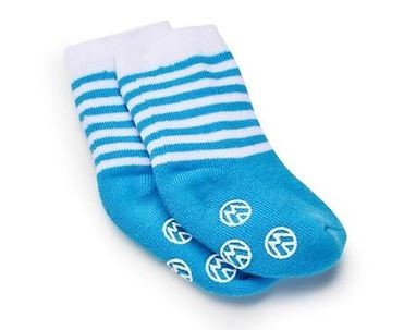 Socke 1 Paar Blau-Weiß, für Babys bis 6 Monate