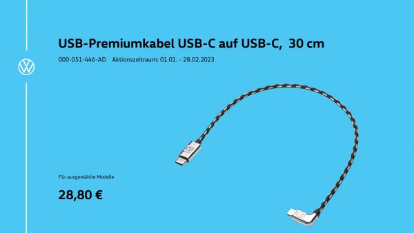 Anschlusskabel USB-C auf USB-C