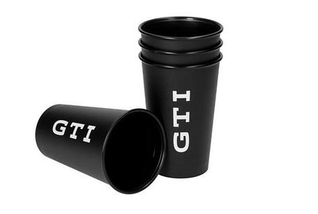 Becher 0,3l, schwarz,GTI Kollektion, 4Stück